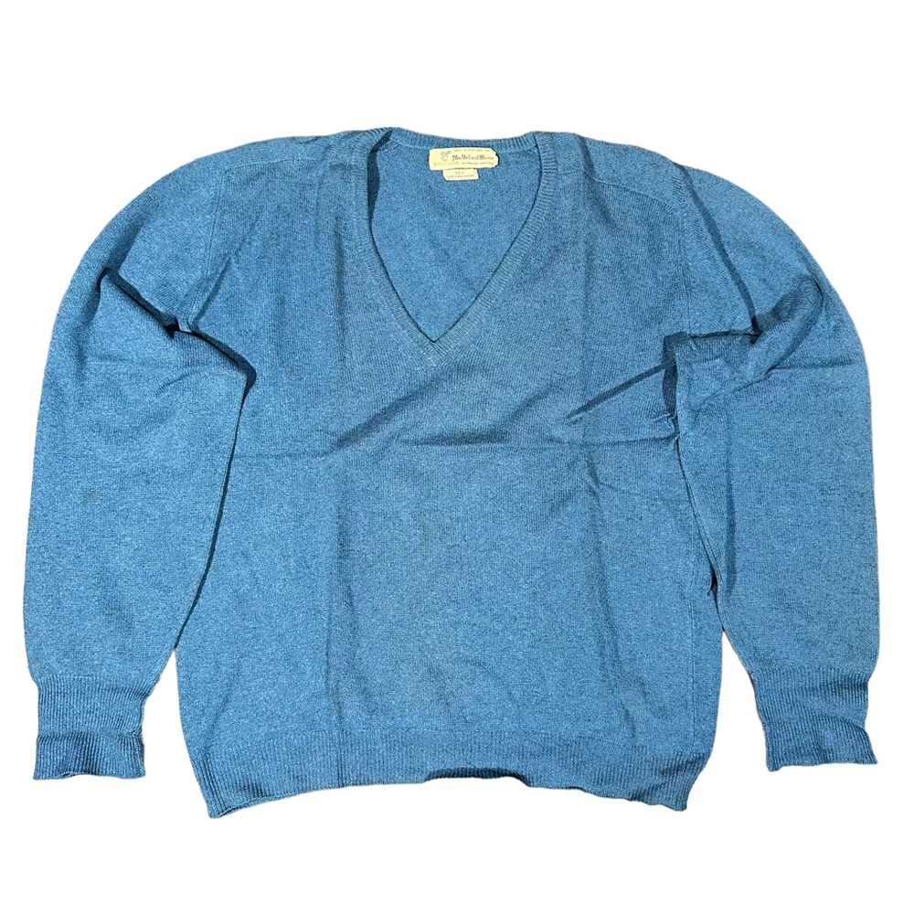 Vintage Braemar by MacNeil and Moore V-Neck Sweater 100% Cashmere